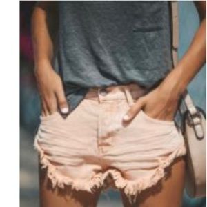 Brand new peach cutoff shorts